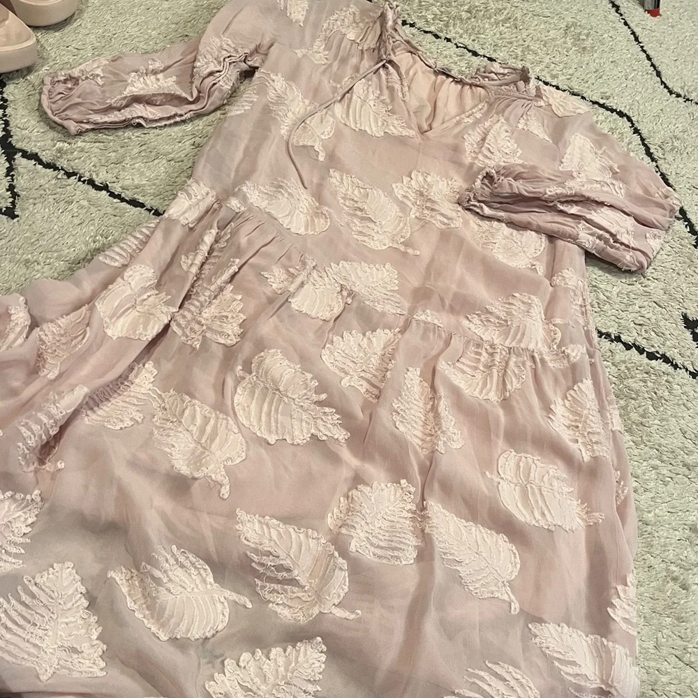 Wilfred Blush Pink Ruffled Dress s - Picture 2 of 6